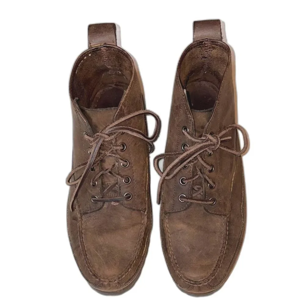 J. Crew brown leather ankle boots size 9